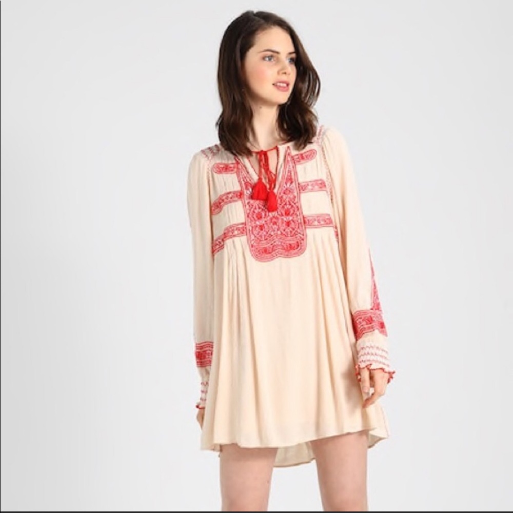Free People Embroidered mini Dress
